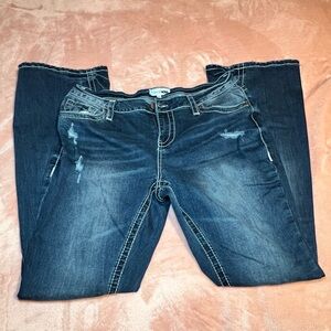 Fashion Nova Dark Wash Boot Cut Jeans